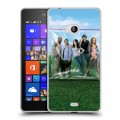 Дизайнерский пластиковый чехол для Microsoft Lumia 540 Weeds