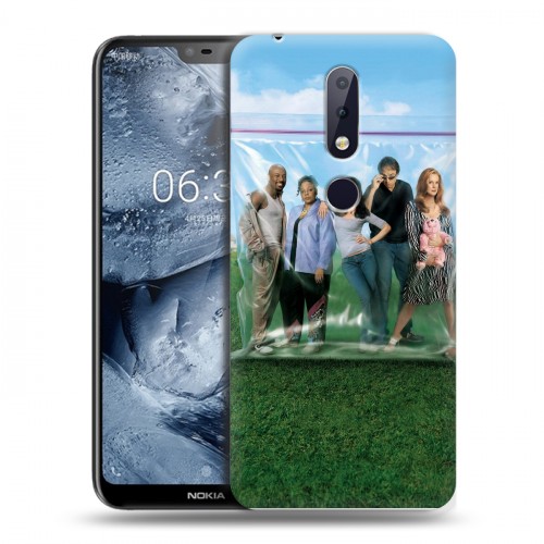 Дизайнерский пластиковый чехол для Nokia 6.1 Plus Weeds