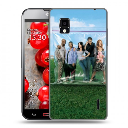 Дизайнерский пластиковый чехол для LG Optimus G Weeds