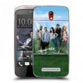 Дизайнерский пластиковый чехол для HTC Desire 500 Weeds