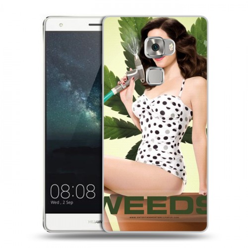 Дизайнерский пластиковый чехол для Huawei Mate S Weeds