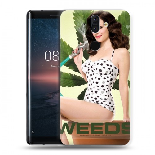 Дизайнерский пластиковый чехол для Nokia 8 Sirocco Weeds