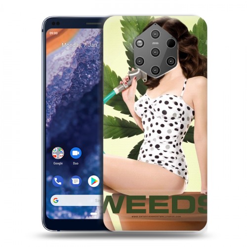 Дизайнерский силиконовый чехол для Nokia 9 PureView Weeds