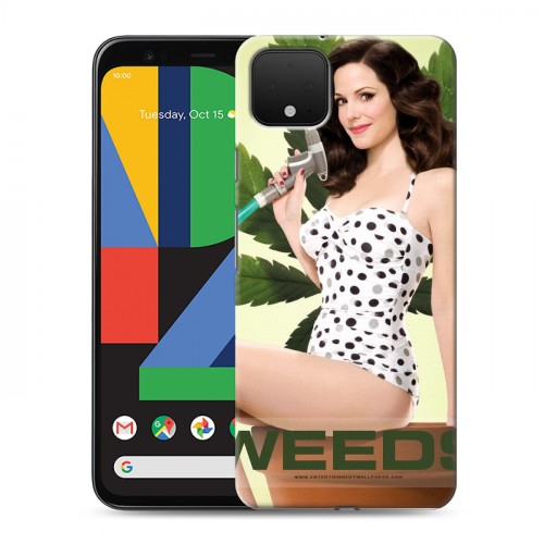 Дизайнерский пластиковый чехол для Google Pixel 4 Weeds