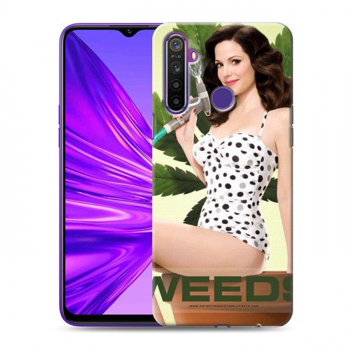 Дизайнерский силиконовый чехол для Realme 5 Weeds