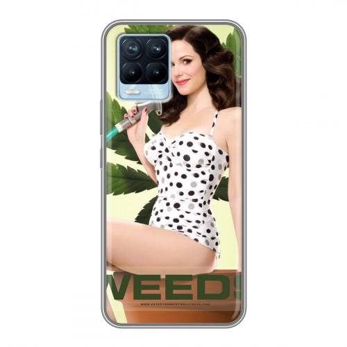 Дизайнерский силиконовый чехол для Realme 8 Weeds