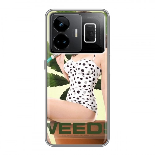 Дизайнерский силиконовый чехол для Realme GT3 Weeds