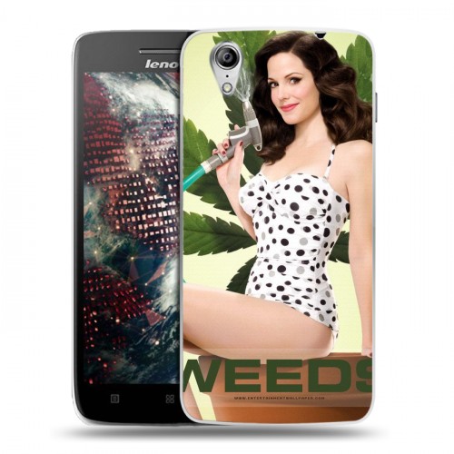 Дизайнерский пластиковый чехол для Lenovo Vibe X Weeds