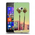 Дизайнерский пластиковый чехол для Microsoft Lumia 540 Блудливая калифорния