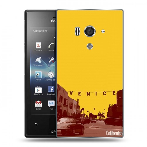 Дизайнерский пластиковый чехол для Sony Xperia acro S Блудливая калифорния