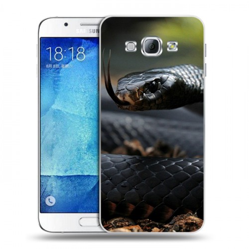 Дизайнерский пластиковый чехол для Samsung Galaxy A8 Змеи