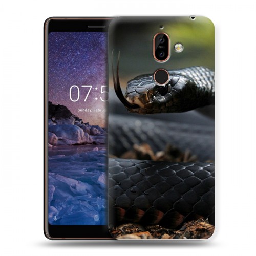 Дизайнерский пластиковый чехол для Nokia 7 Plus Змеи