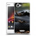 Дизайнерский пластиковый чехол для Sony Xperia L Змеи