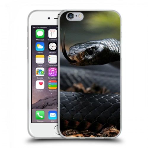 Дизайнерский пластиковый чехол для Iphone 6/6s Змеи