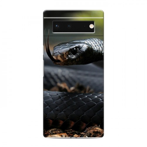 Дизайнерский силиконовый с усиленными углами чехол для Google Pixel 6 Змеи