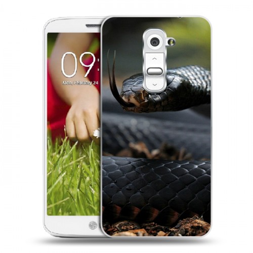 Дизайнерский пластиковый чехол для LG Optimus G2 mini Змеи