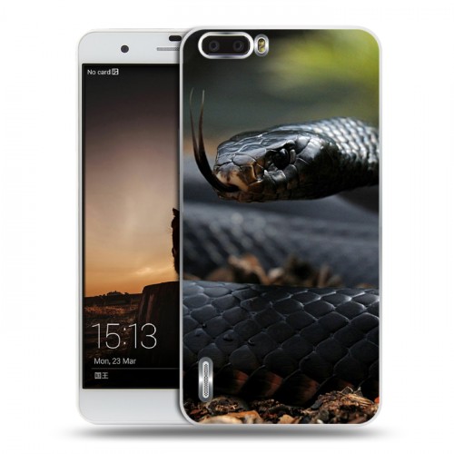 Дизайнерский силиконовый чехол для Huawei Honor 6 Plus Змеи
