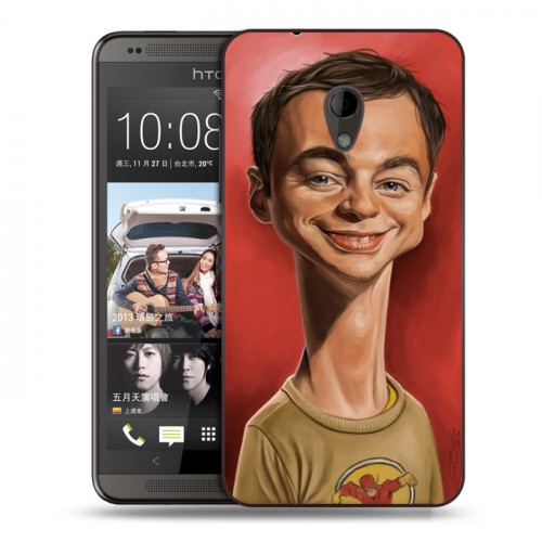 Дизайнерский пластиковый чехол для HTC Desire 700 Теория большого взрыва