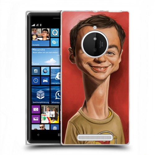 Дизайнерский пластиковый чехол для Nokia Lumia 830 Теория большого взрыва