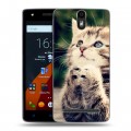 Дизайнерский силиконовый чехол для Wileyfox Storm Котята