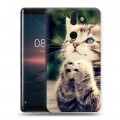 Дизайнерский силиконовый чехол для Nokia 8 Sirocco Котята