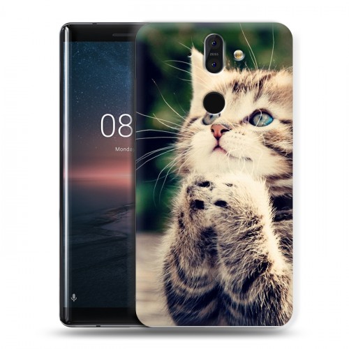 Дизайнерский силиконовый чехол для Nokia 8 Sirocco Котята