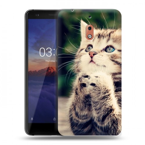 Дизайнерский силиконовый чехол для Nokia 2.1 Котята