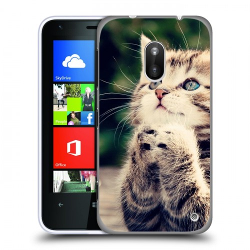 Дизайнерский пластиковый чехол для Nokia Lumia 620 Котята