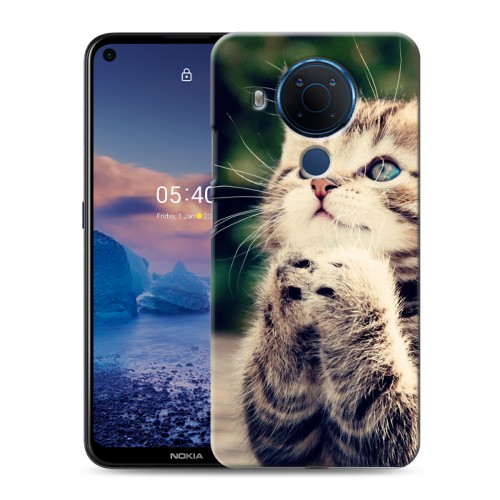 Дизайнерский силиконовый чехол для Nokia 5.4 Котята