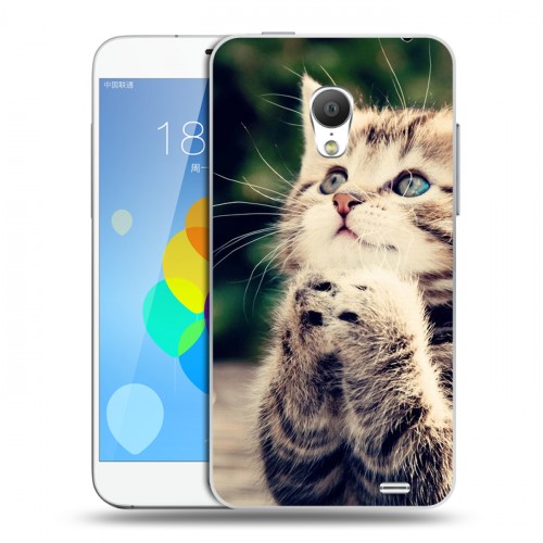 Дизайнерский силиконовый чехол для  Meizu MX3 Котята