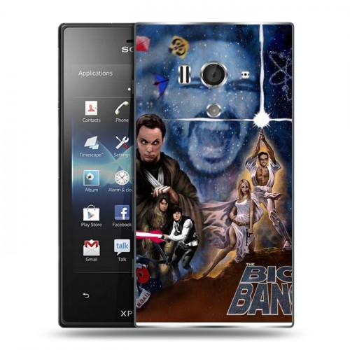 Дизайнерский пластиковый чехол для Sony Xperia acro S Теория большого взрыва