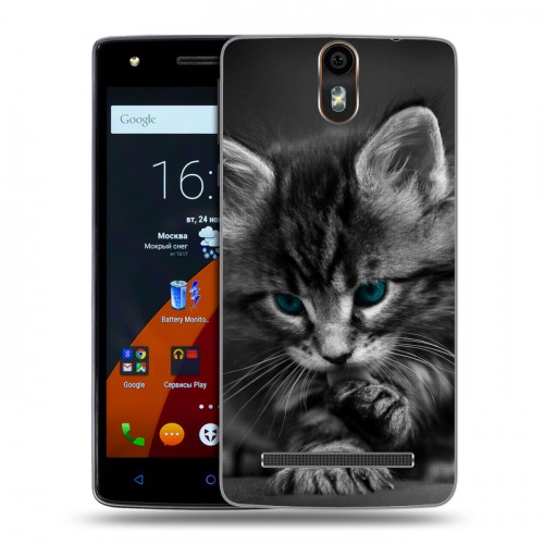 Дизайнерский силиконовый чехол для Wileyfox Storm Котята