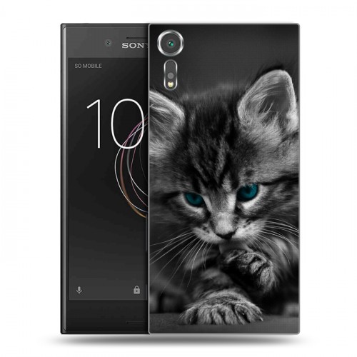 Дизайнерский пластиковый чехол для Sony Xperia XZs Котята