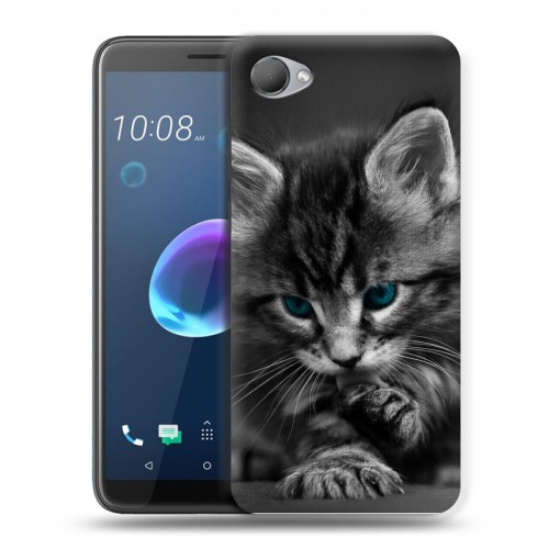 Дизайнерский пластиковый чехол для HTC Desire 12 Котята