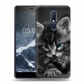 Дизайнерский пластиковый чехол для Nokia 5.1 Котята