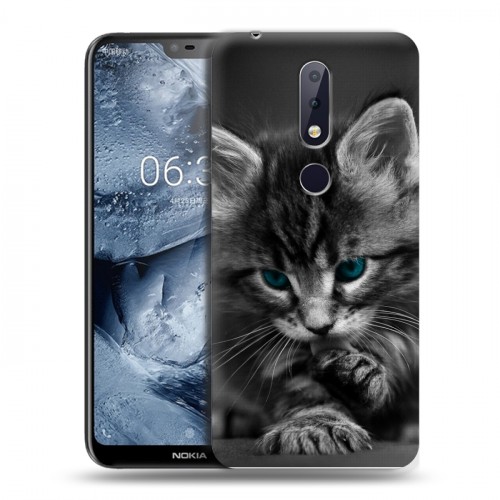 Дизайнерский пластиковый чехол для Nokia 6.1 Plus Котята