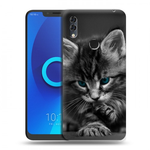 Дизайнерский силиконовый чехол для Alcatel 5V Котята