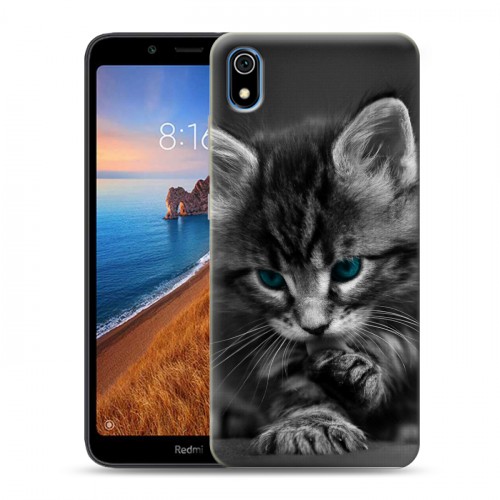 Дизайнерский силиконовый чехол для Xiaomi RedMi 7A Котята