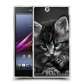 Дизайнерский пластиковый чехол для Sony Xperia Z Ultra  Котята