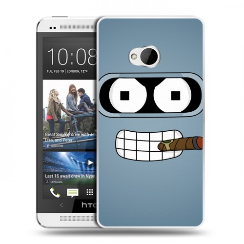 Дизайнерский пластиковый чехол для HTC One (M7) Dual SIM Футурама