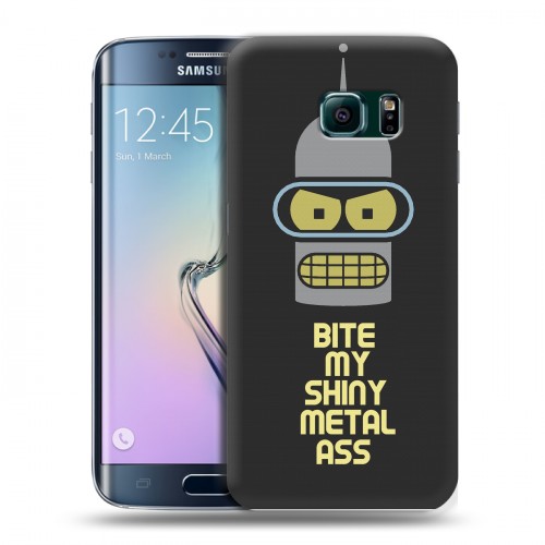 Дизайнерский пластиковый чехол для Samsung Galaxy S6 Edge Футурама