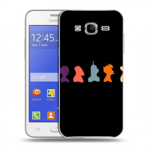 Дизайнерский пластиковый чехол для Samsung Galaxy J7 Футурама