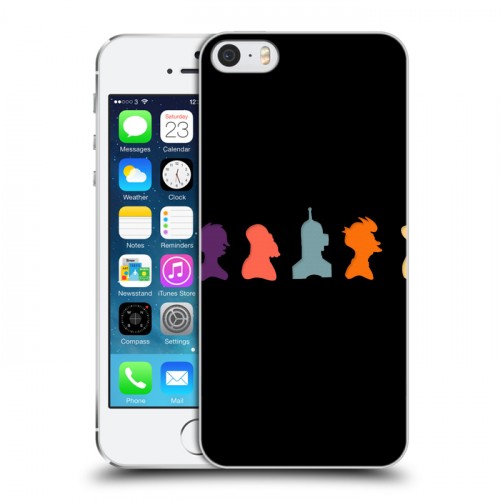 Дизайнерский пластиковый чехол для Iphone 5s Футурама