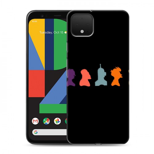 Дизайнерский пластиковый чехол для Google Pixel 4 Футурама