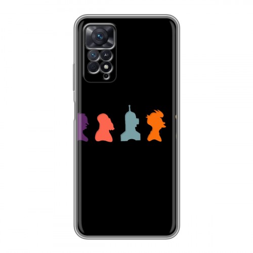 Дизайнерский пластиковый чехол для Xiaomi Redmi Note 11 Pro Футурама