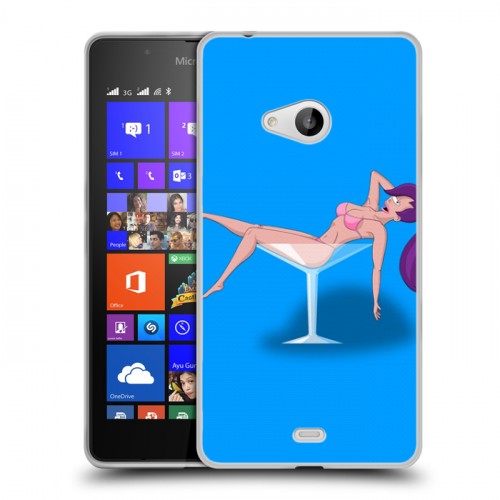 Дизайнерский пластиковый чехол для Microsoft Lumia 540 Футурама