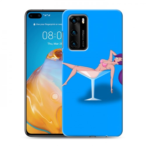 Дизайнерский пластиковый чехол для Huawei P40 Футурама