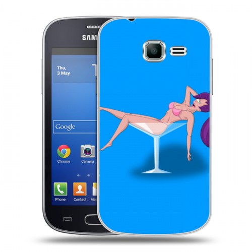 Дизайнерский пластиковый чехол для Samsung Galaxy Trend Lite Футурама