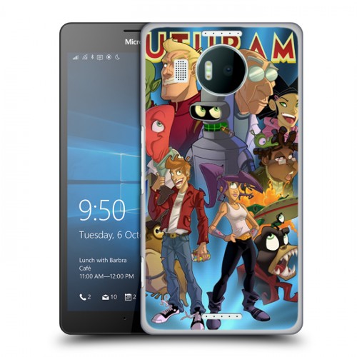 Дизайнерский пластиковый чехол для Microsoft Lumia 950 XL Футурама