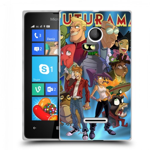 Дизайнерский пластиковый чехол для Microsoft Lumia 435 Футурама